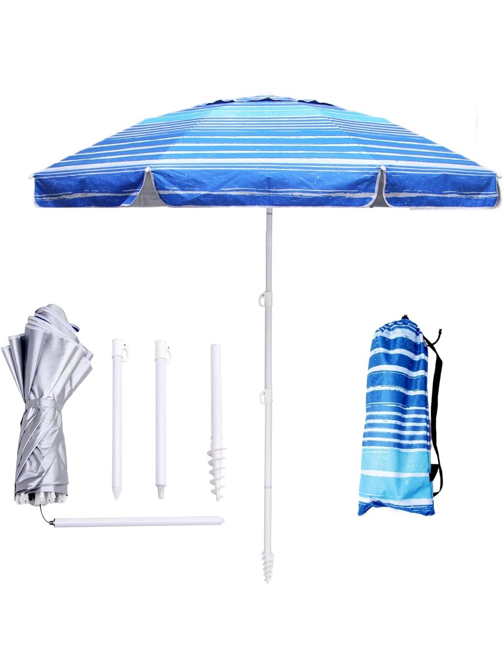 6ft compact travel beach umbrella